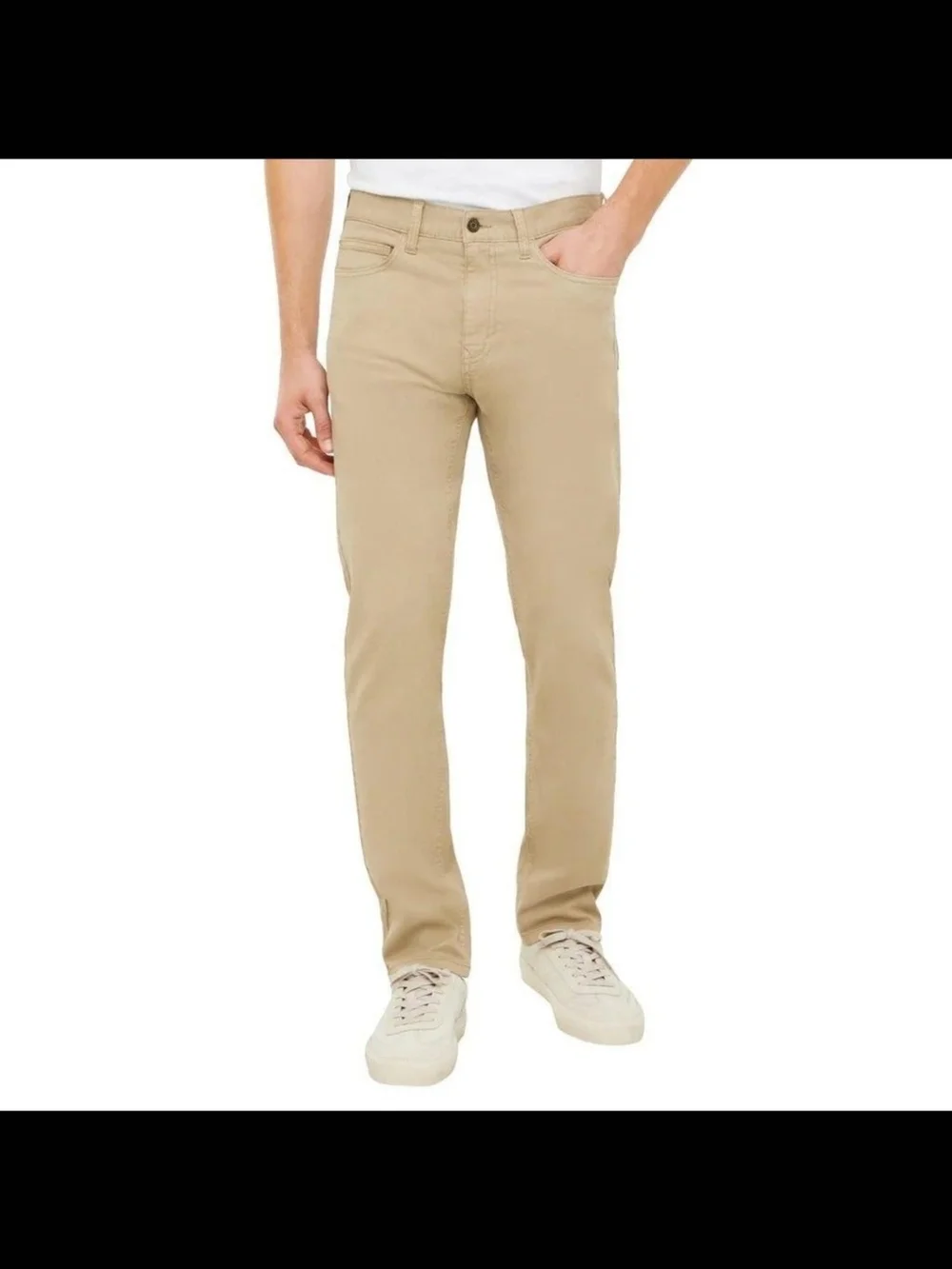 Banana Republic Men’s 32x30 Tan Stretch 5-Pocket Pants Cotton Khaki